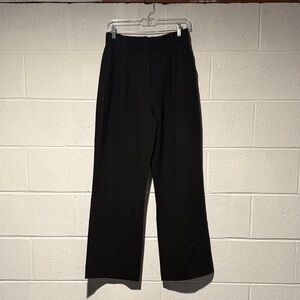 Abercrombie curve love Black High-Rise Tailored Pants